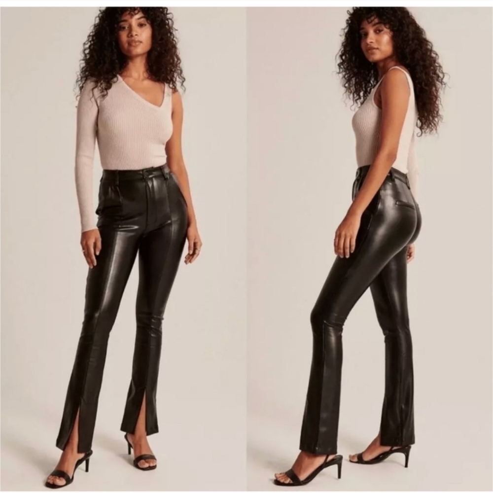 Abercrombie & Fitch Ultra High Rise Vegan Leather Pants Size 27 Size 4